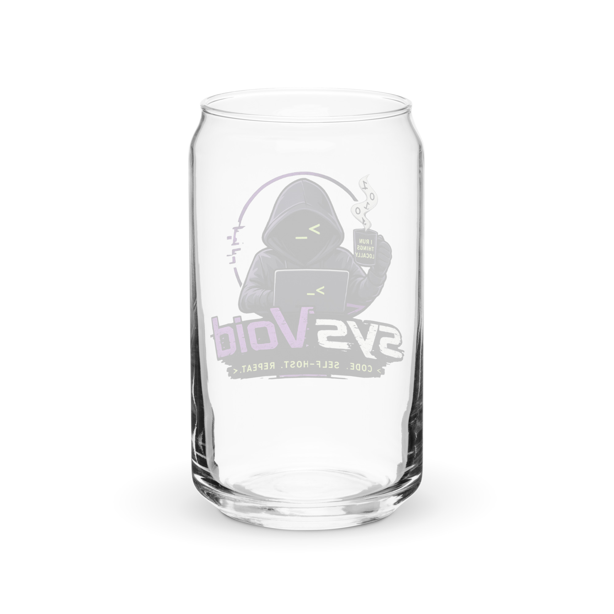 sysVoid Logo Can-Shaped Glass — 16 oz - Image 6