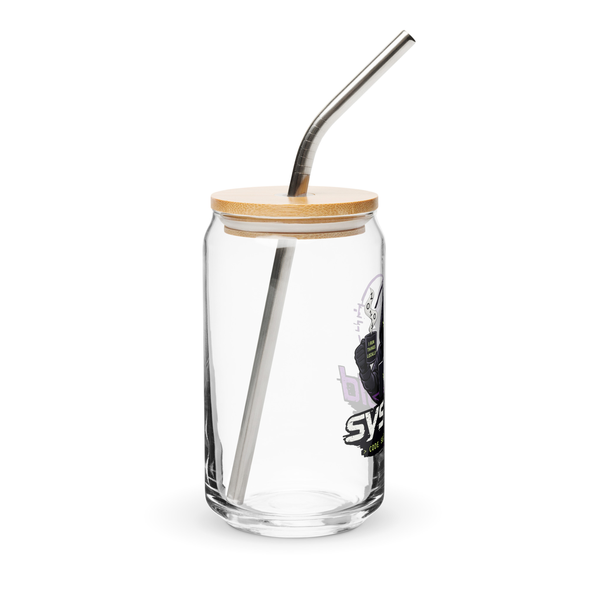 sysVoid Logo Can-Shaped Glass — 16 oz - Image 4