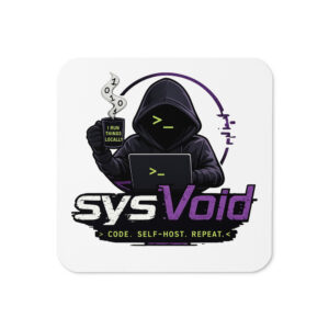 sysVoid Logo Cork Coaster