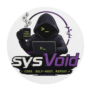 sysVoid Logo Round Mouse Pad