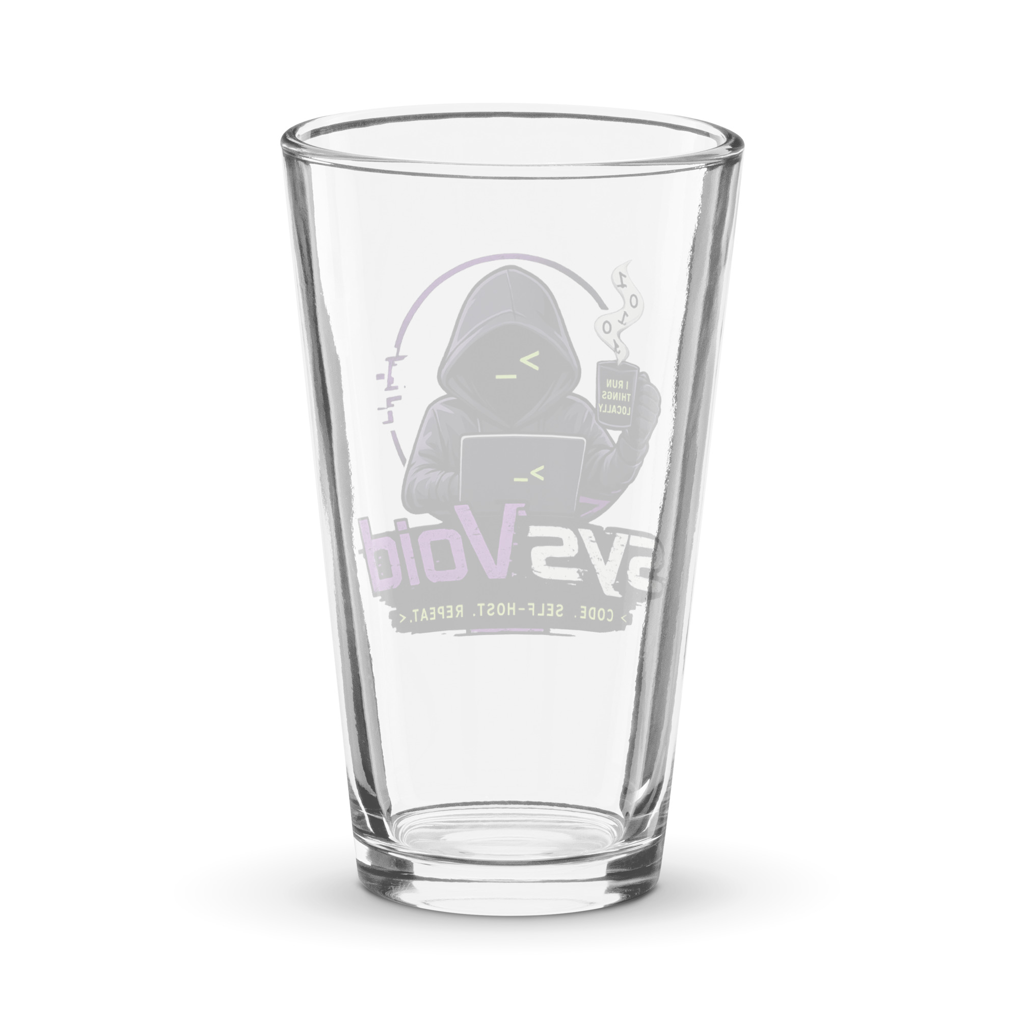 sysVoid Logo Shaker Pint Glass - Image 2