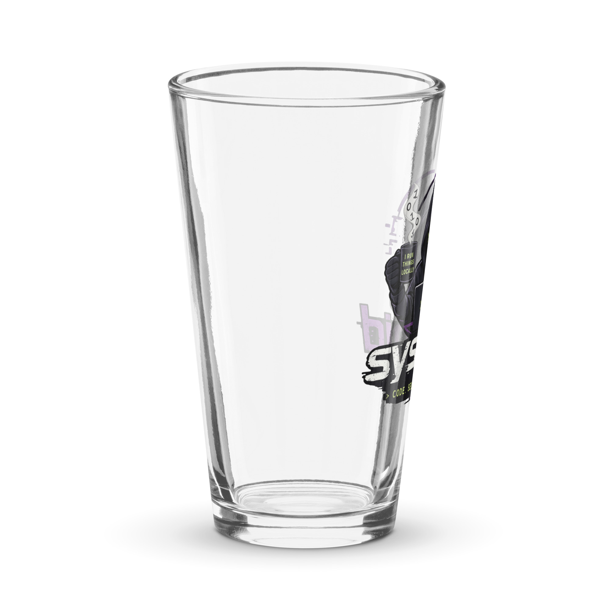 sysVoid Logo Shaker Pint Glass - Image 3