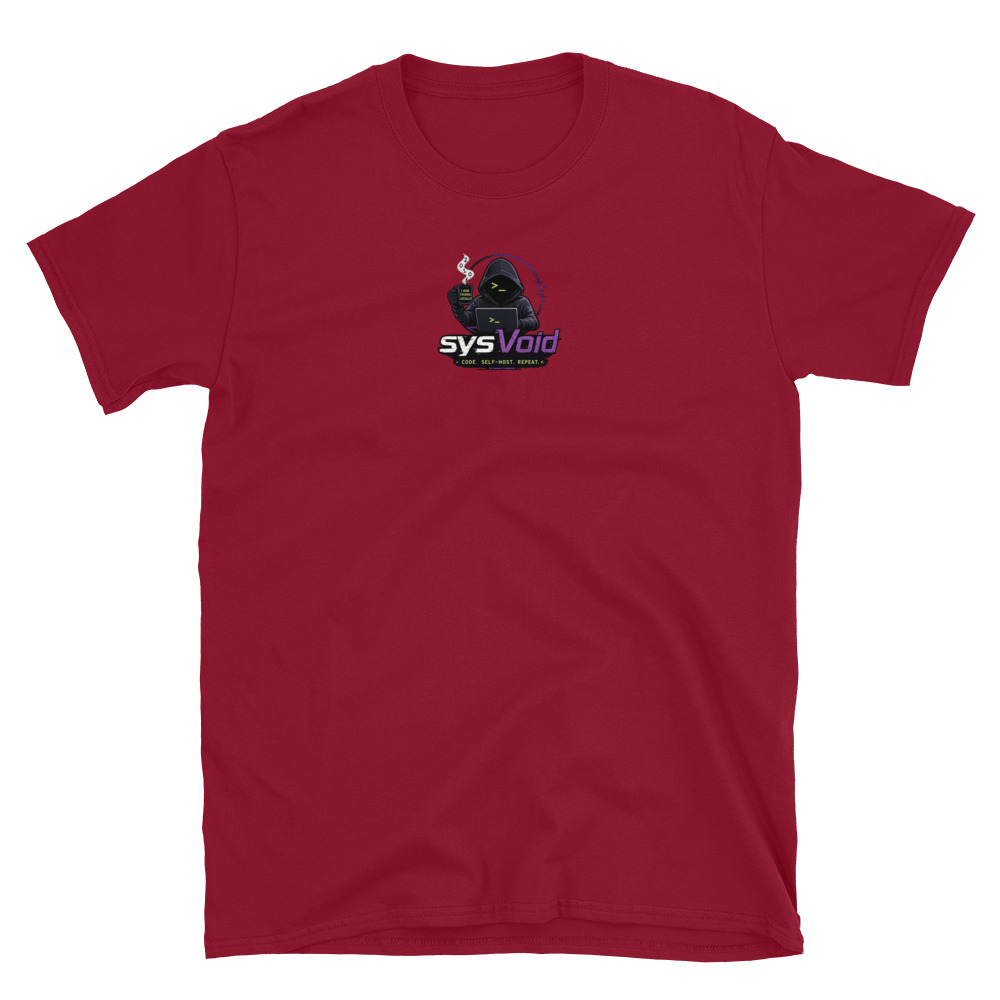 sysVoid Logo Softstyle Tee - Image 32