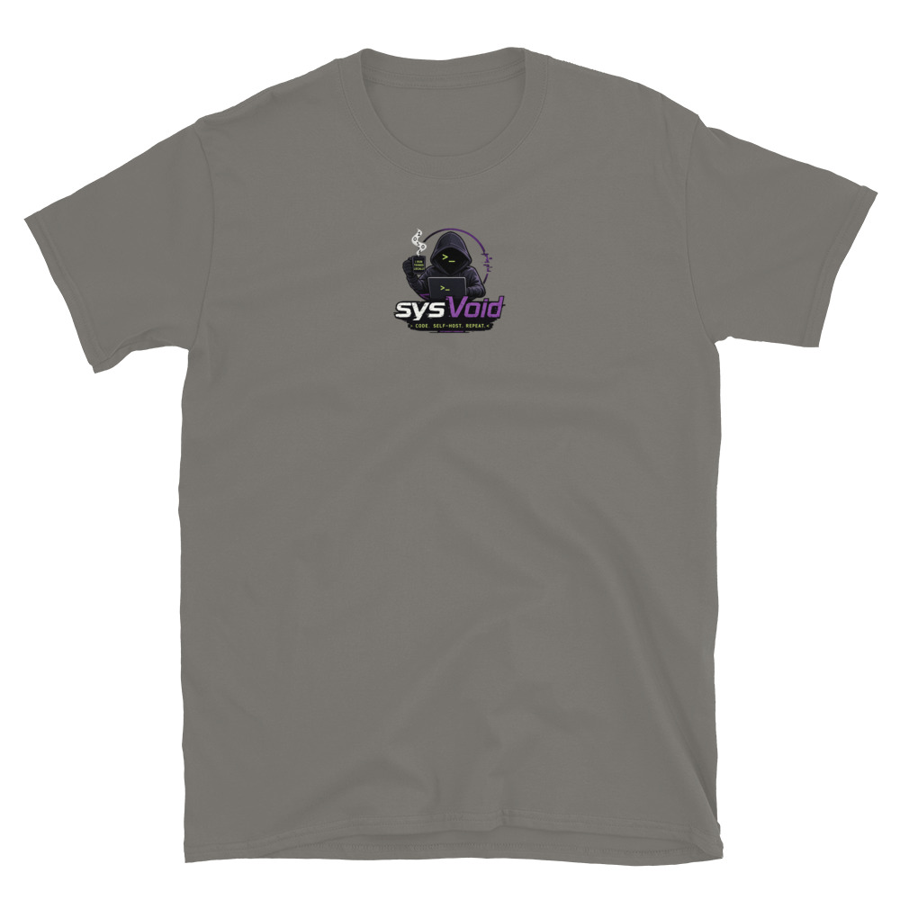 sysVoid Logo Softstyle Tee - Image 12