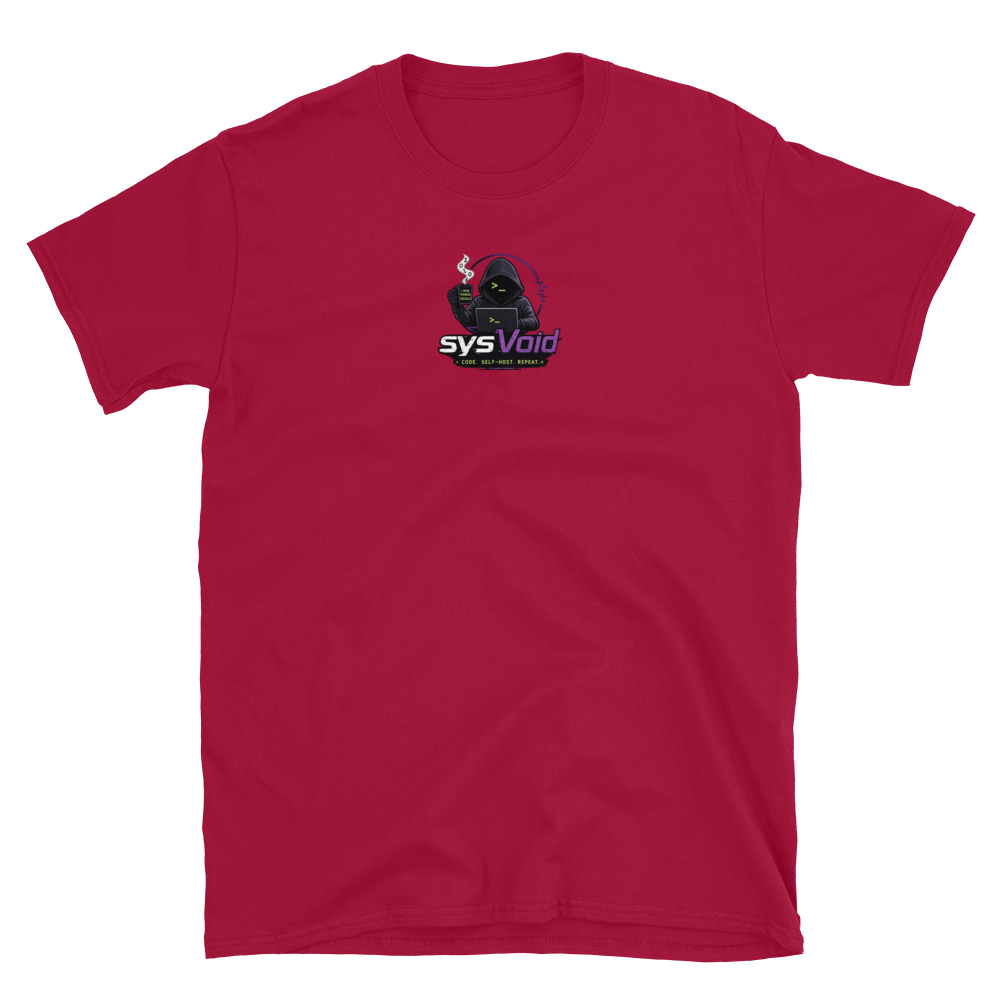 sysVoid Logo Softstyle Tee - Image 28