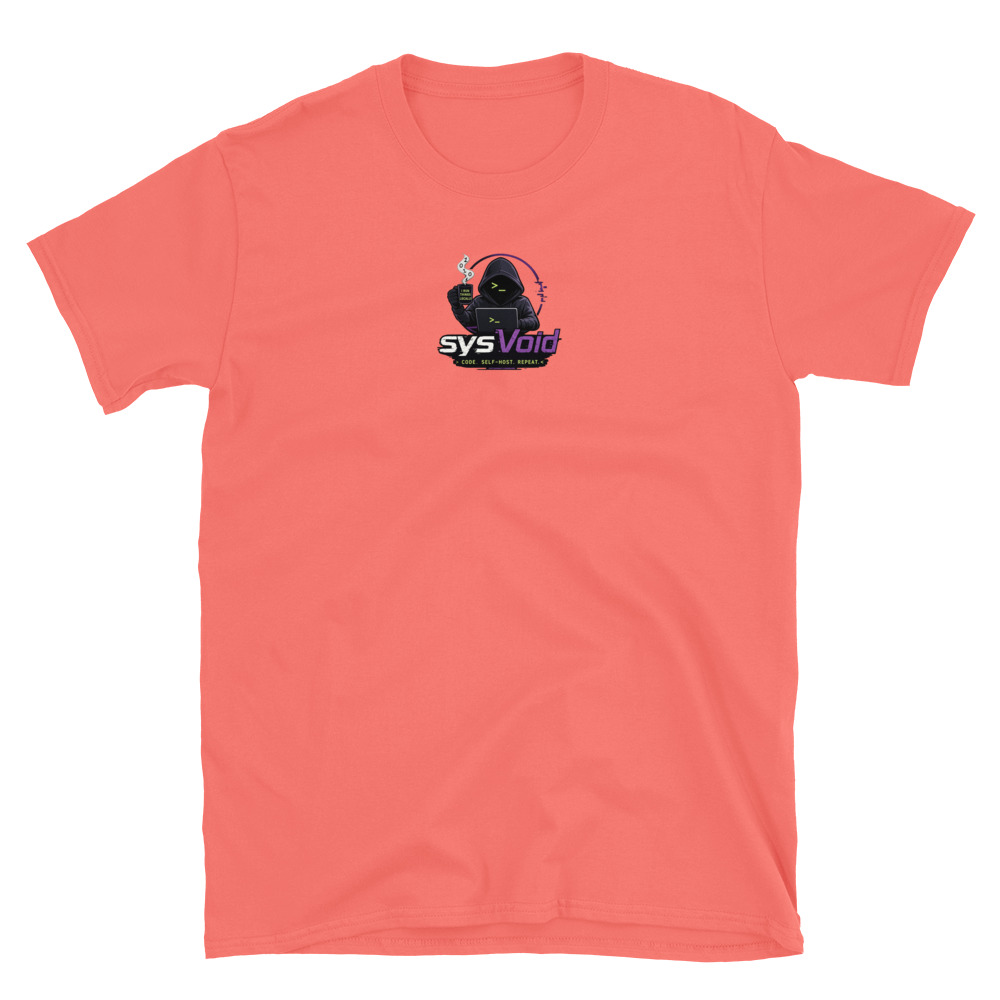 sysVoid Logo Softstyle Tee - Image 42