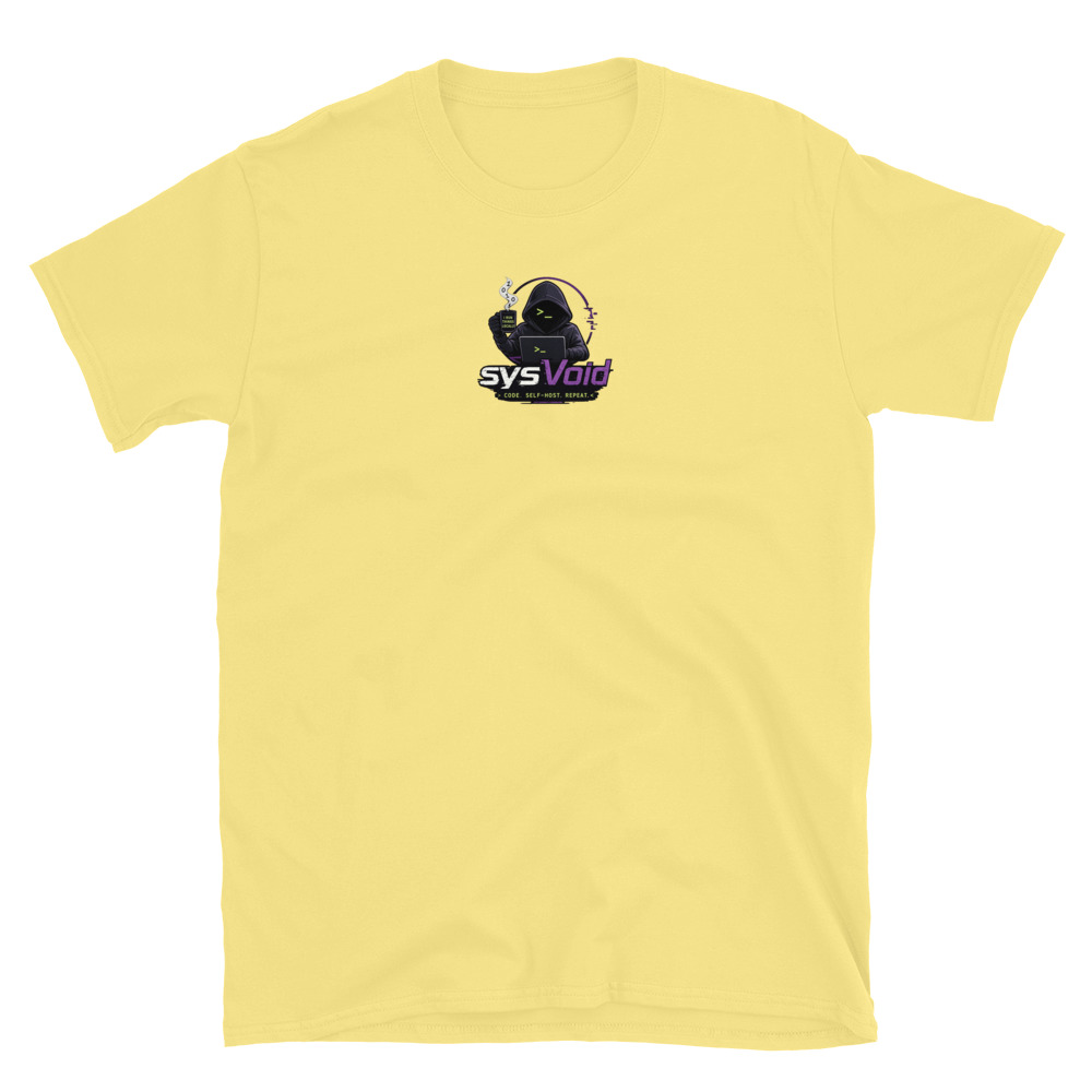 sysVoid Logo Softstyle Tee - Image 37