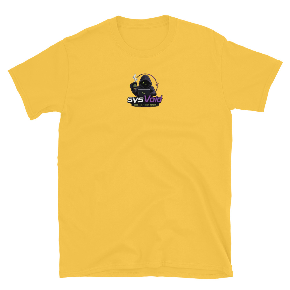 sysVoid Logo Softstyle Tee - Image 38