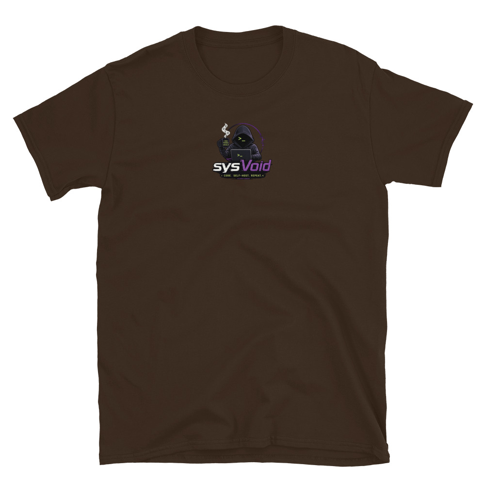 sysVoid Logo Softstyle Tee - Image 26