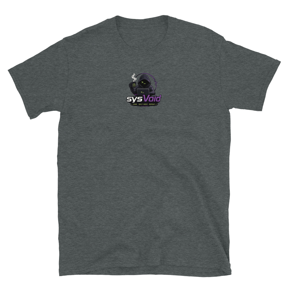 sysVoid Logo Softstyle Tee - Image 2