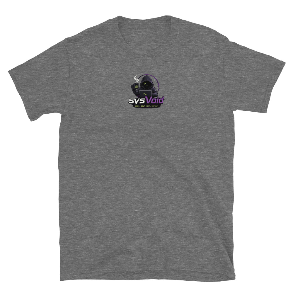 sysVoid Logo Softstyle Tee - Image 6
