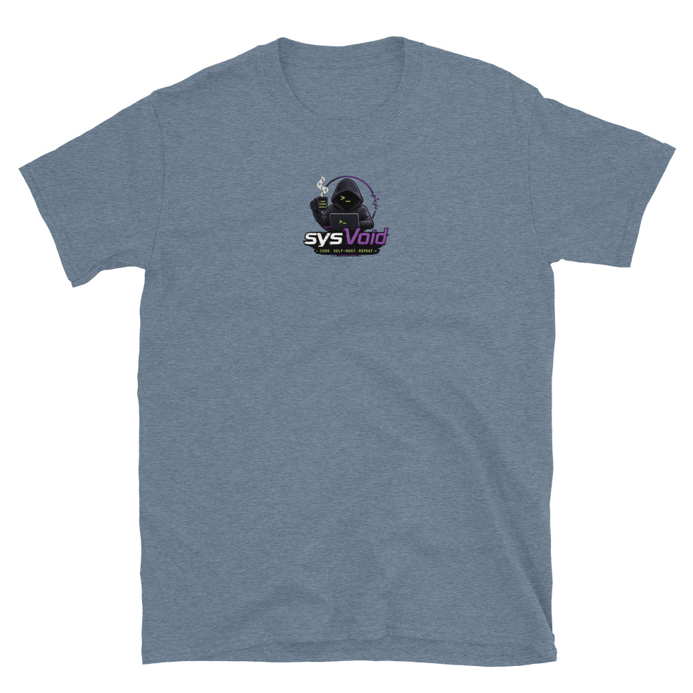 sysVoid Logo Softstyle Tee - Image 36