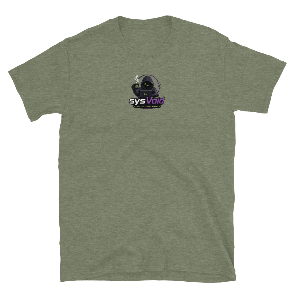 sysVoid Logo Softstyle Tee - Image 14