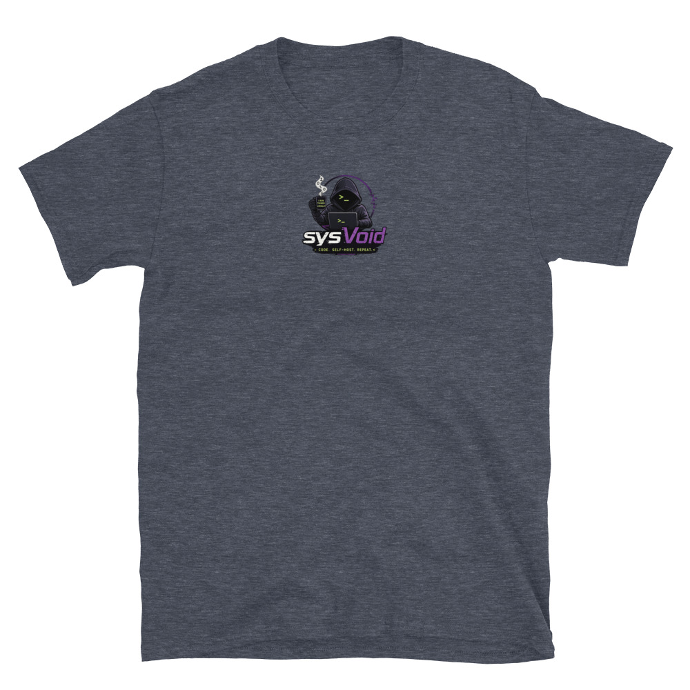 sysVoid Logo Softstyle Tee - Image 13