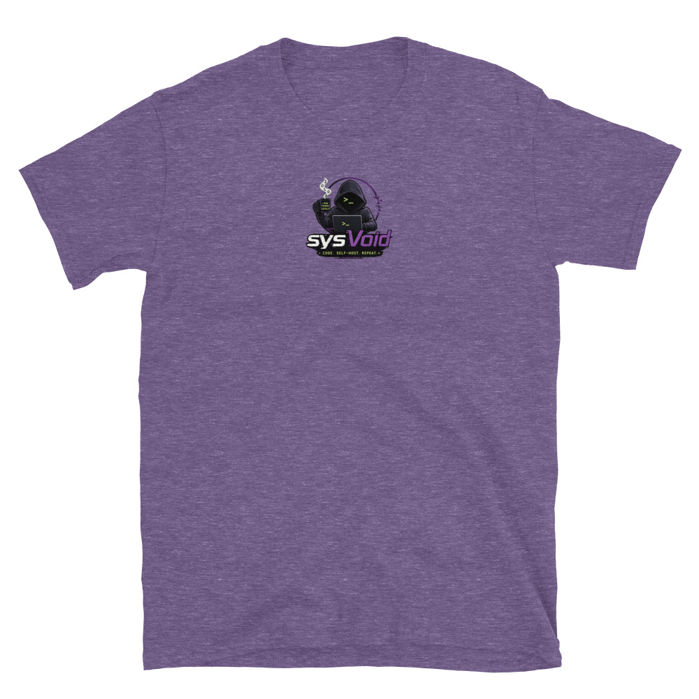 sysVoid Logo Softstyle Tee - Image 17