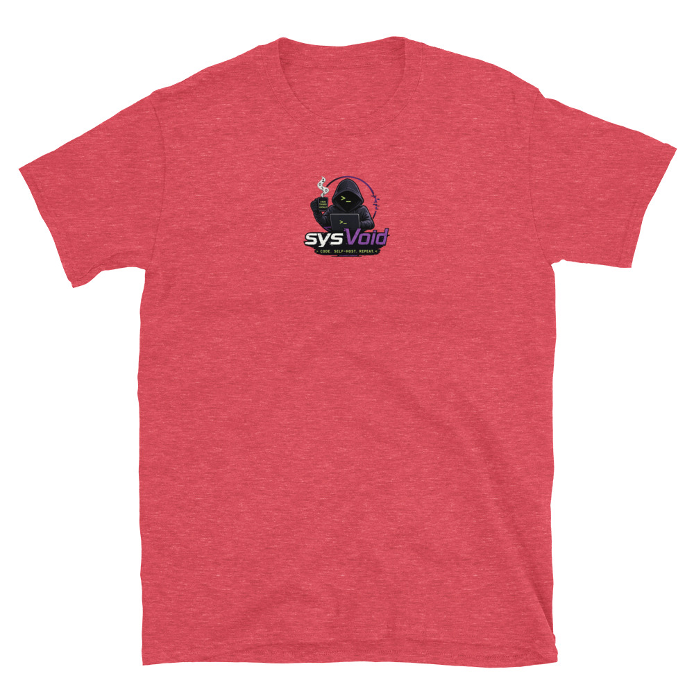 sysVoid Logo Softstyle Tee - Image 8