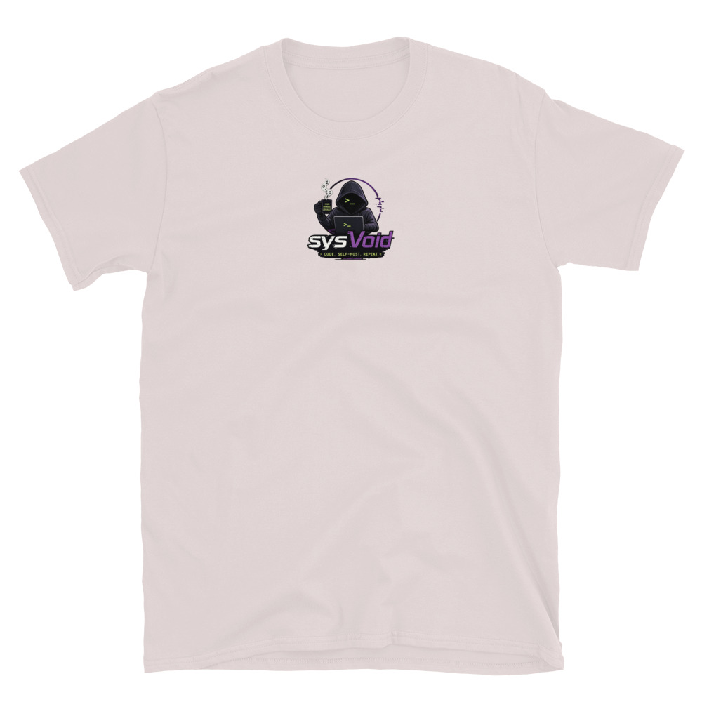 sysVoid Logo Softstyle Tee - Image 34