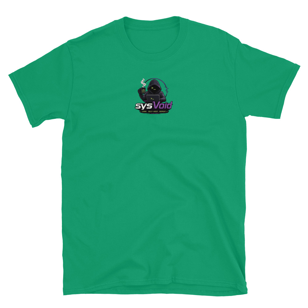sysVoid Logo Softstyle Tee - Image 45