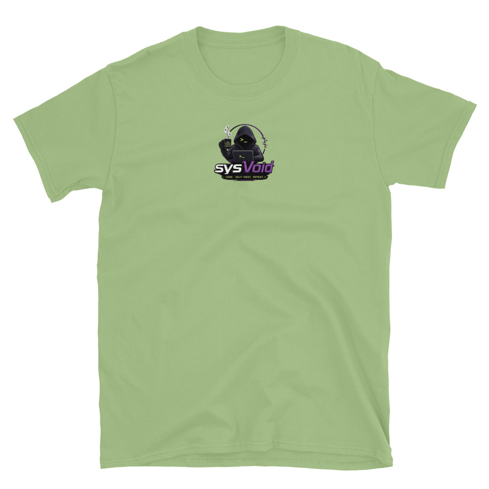 sysVoid Logo Softstyle Tee - Image 22