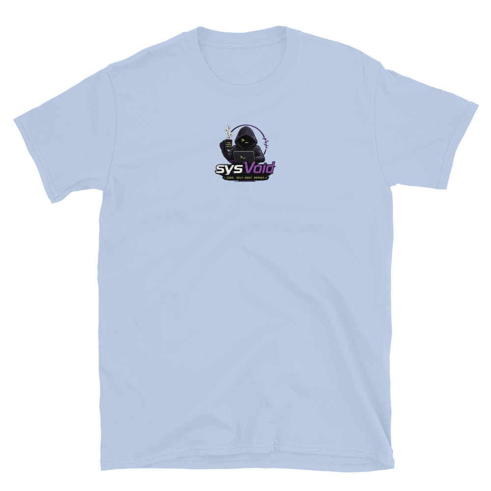 sysVoid Logo Softstyle Tee - Image 18