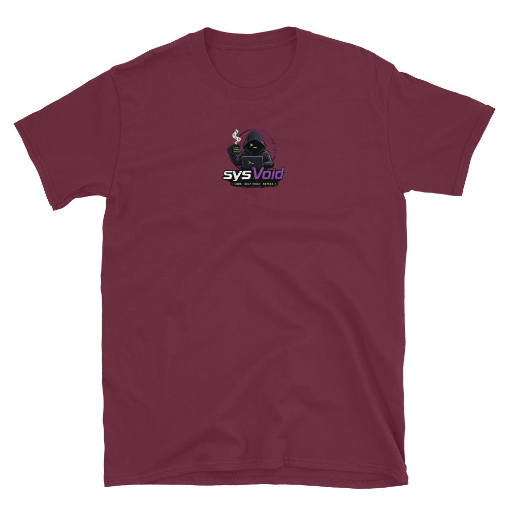 sysVoid Logo Softstyle Tee - Image 44