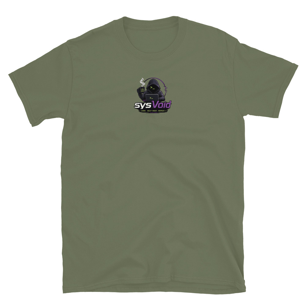 sysVoid Logo Softstyle Tee - Image 16