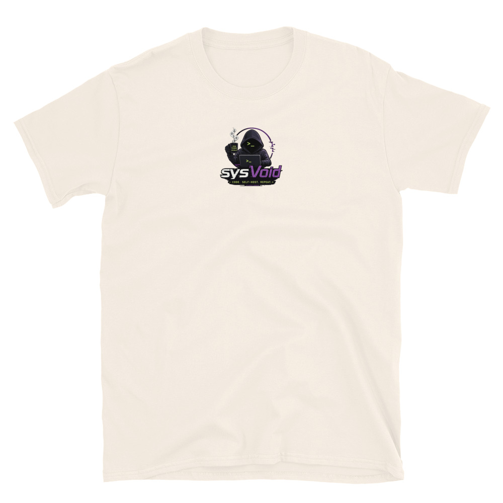 sysVoid Logo Softstyle Tee - Image 7