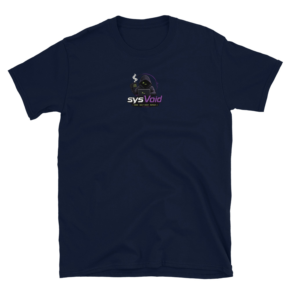 sysVoid Logo Softstyle Tee - Image 3