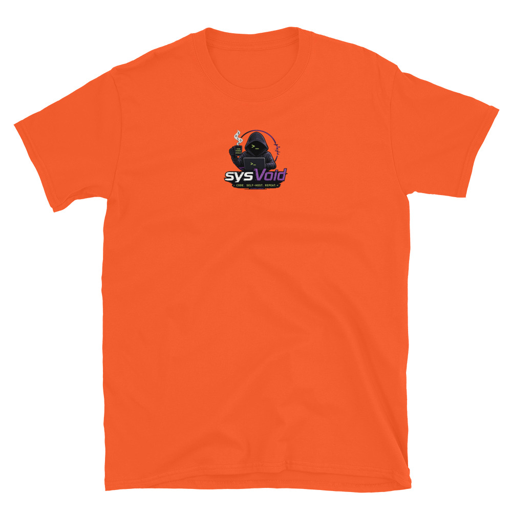 sysVoid Logo Softstyle Tee - Image 21