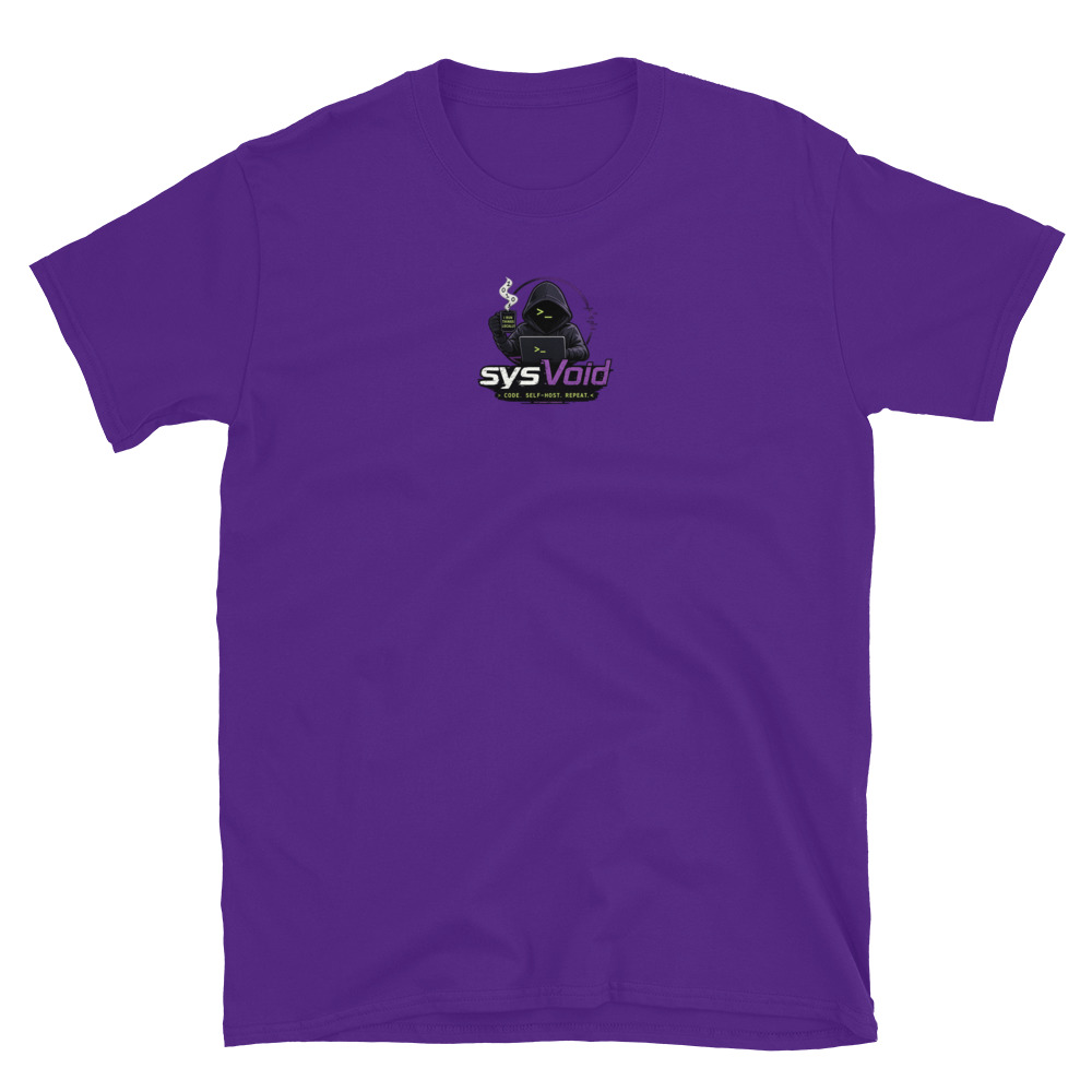 sysVoid Logo Softstyle Tee - Image 20