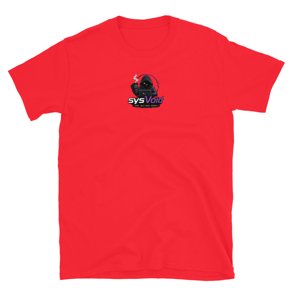 sysVoid Logo Softstyle Tee - Image 10