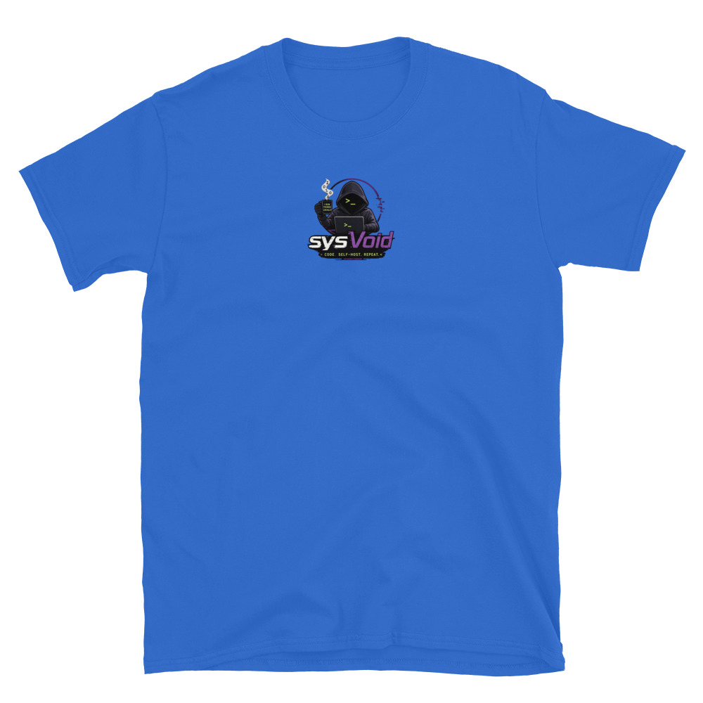 sysVoid Logo Softstyle Tee - Image 9