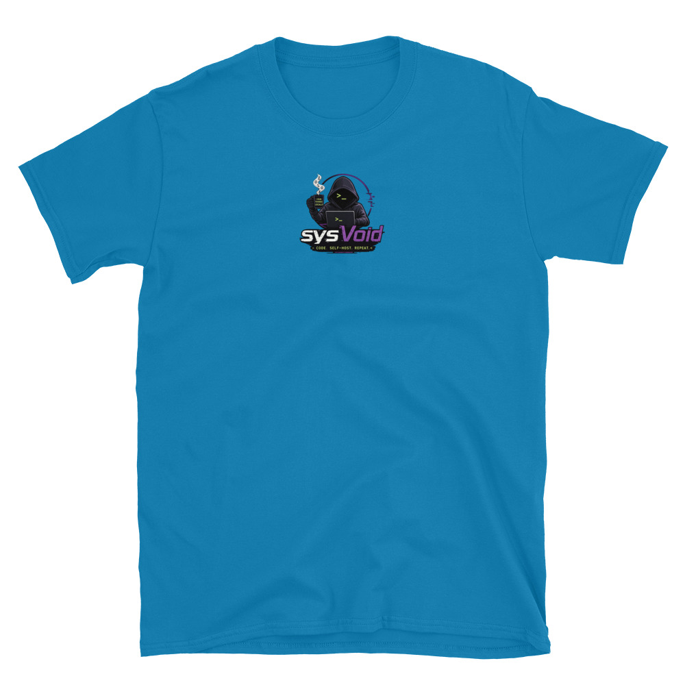 sysVoid Logo Softstyle Tee - Image 39
