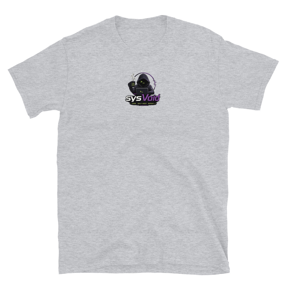 sysVoid Logo Softstyle Tee - Image 4