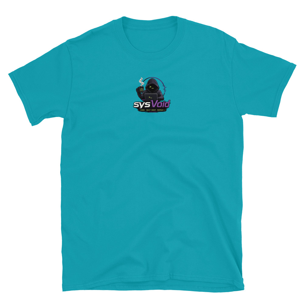 sysVoid Logo Softstyle Tee - Image 35