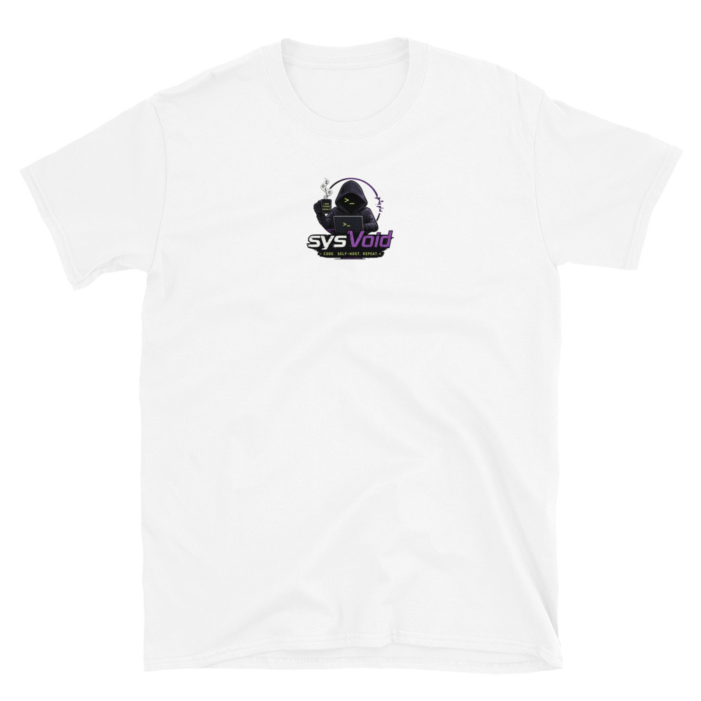 sysVoid Logo Softstyle Tee - Image 5