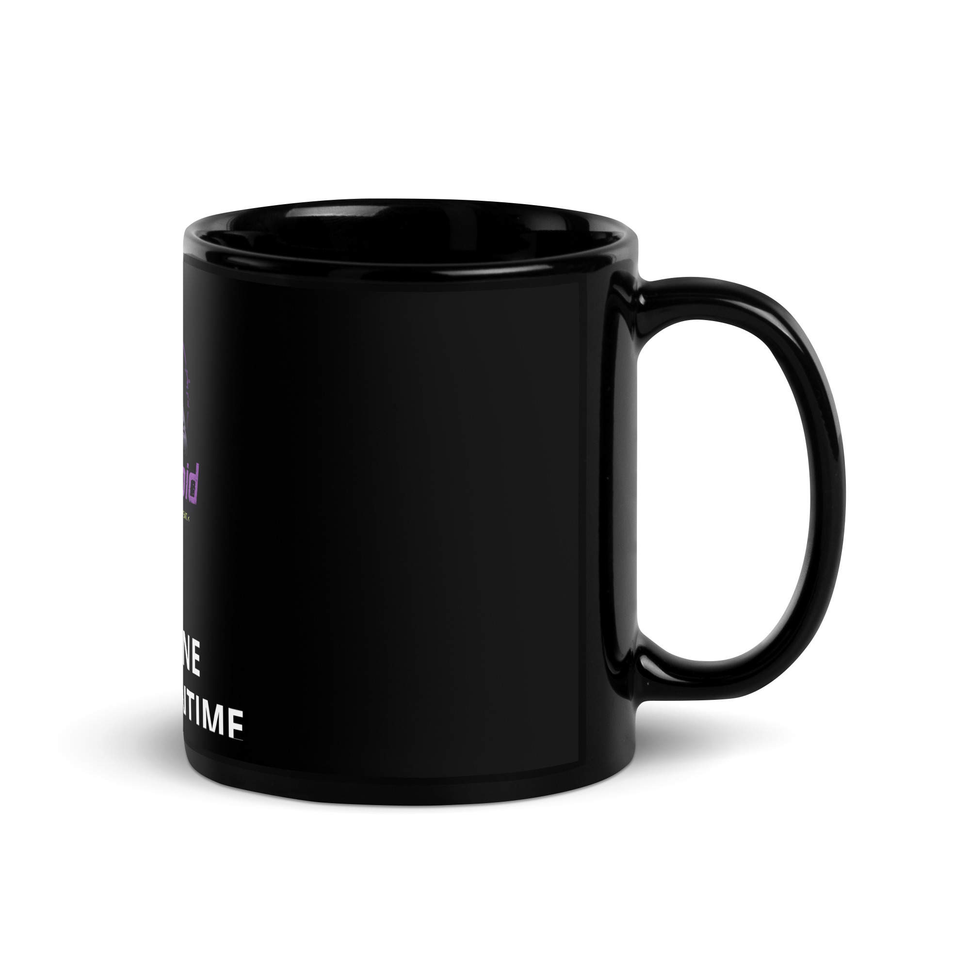 Black 11 oz sysVoid mug with handle on right